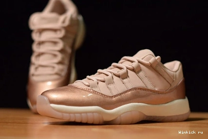 (W) GOLD JORDAN LOW ROSE RETRO - 11 1104